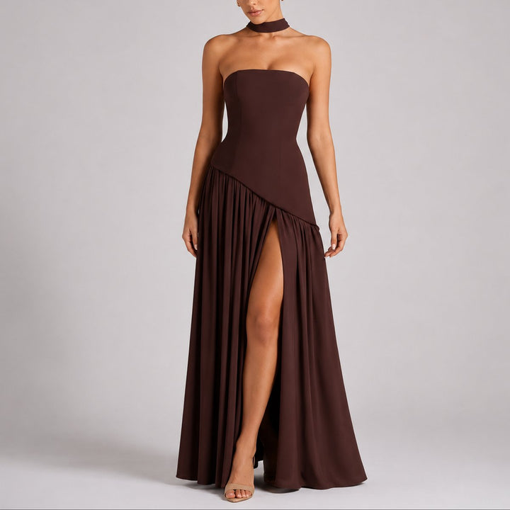 Emma | Elegantes Herbst-Hochzeits Maxikleid