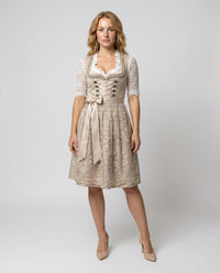 Annett | Romantisches Blumen-Dirndl  Kleid Mit Spitzenbluse Für Das Oktoberfest