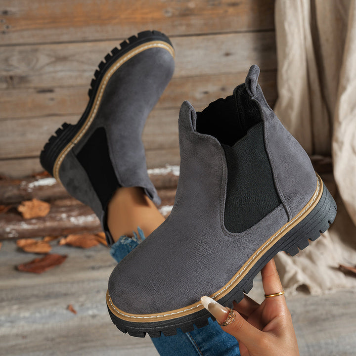 Yvonne | Moderne Und Elegante Chelsea-Plateau-Stiefeletten