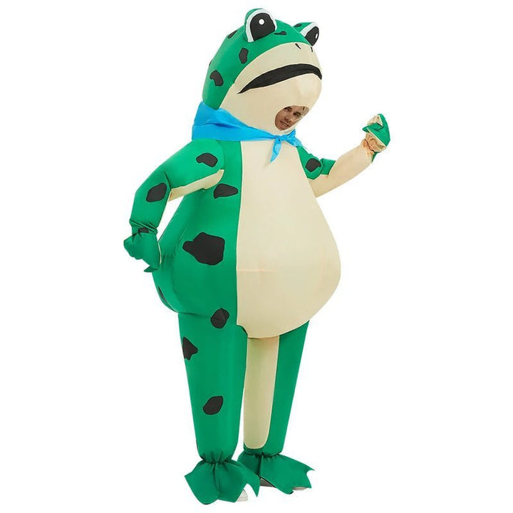 Froggle | Aufblasbares Halloween-Froschkostüm mit Reit-Effekt