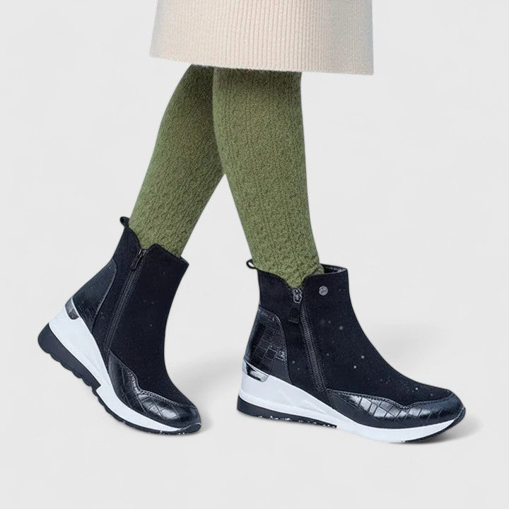 Charlotte | Orthopädische Und Stilvolle Keilabsatz-Stiefeletten
