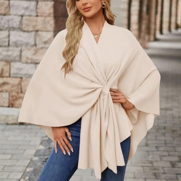 Veronika | Oberteil im Cape-Stil mit Frontknoten für Damen