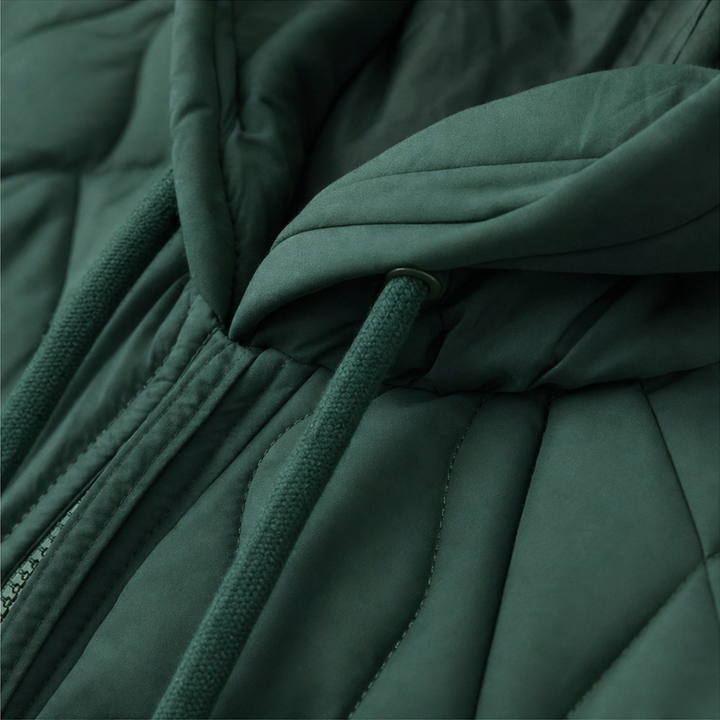 Wearbella | Spliced Quilted Hooded Puffer Jacket – Bequeme warme Jacke für kalte Tage