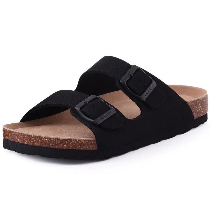 Lotte | Stylish and Comfortable Suede Mules with Cork Sole