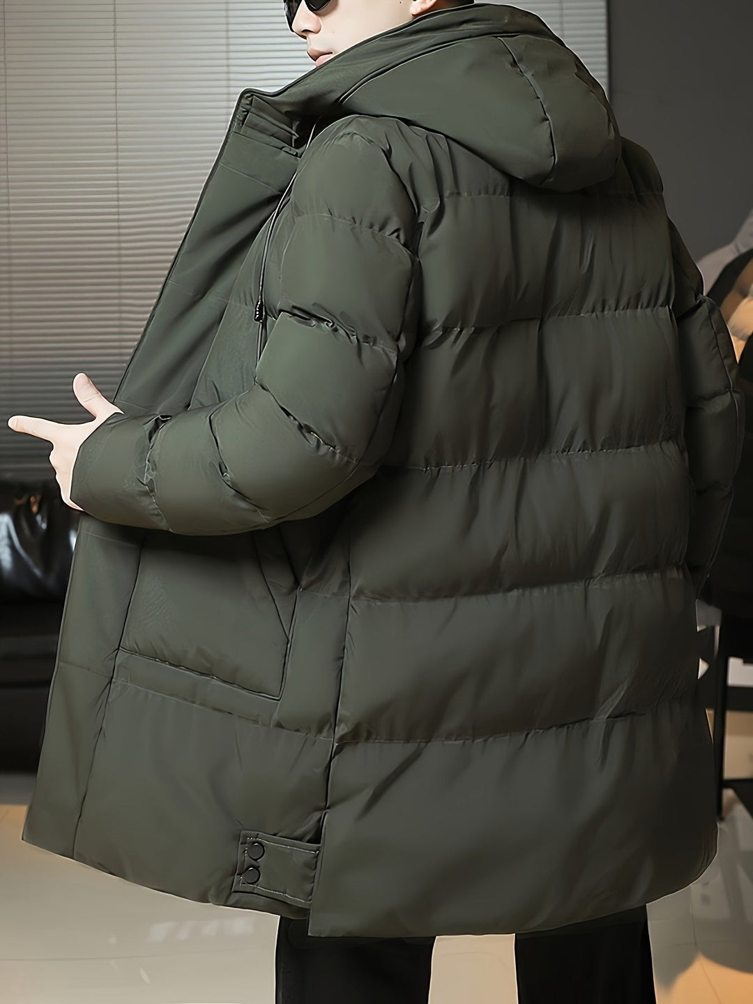 Donovan | Hooded Longline Puffer Coat – Eleganter Winterstil für Männer