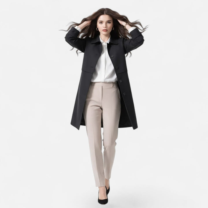 Celina | Klassischer und leichter Midi-Trenchcoat