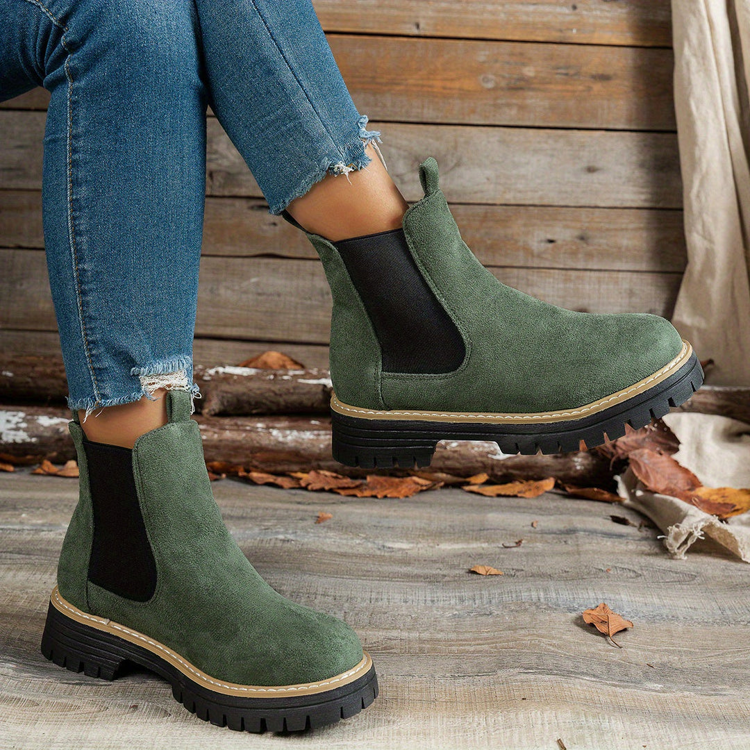 Yvonne | Moderne Und Elegante Chelsea-Plateau-Stiefeletten