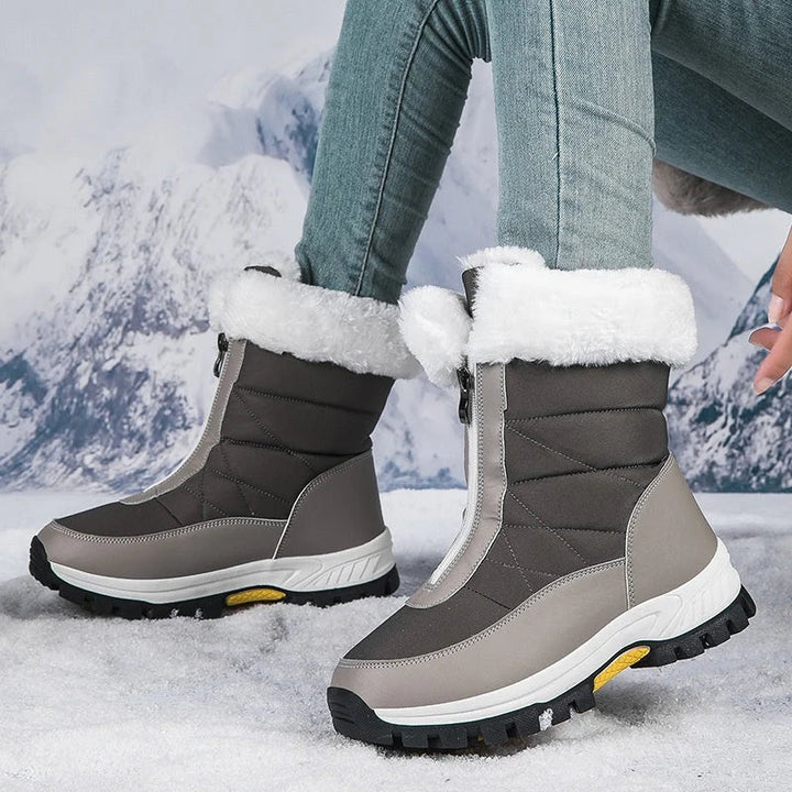 Snowlina | Plüschgefütterte Snowboots – Mid-Calf Design für Damen