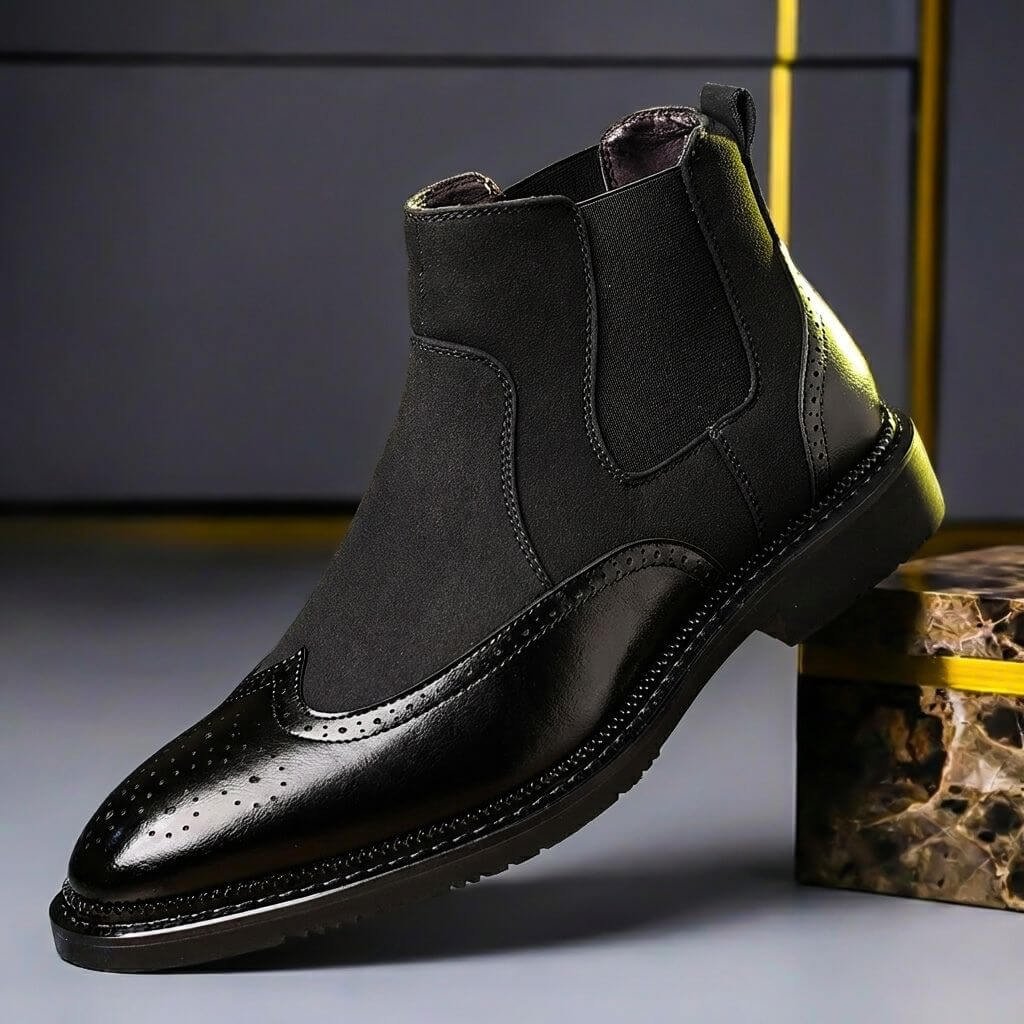 Justin | Chelsea Boots aus Leder und Wildleder