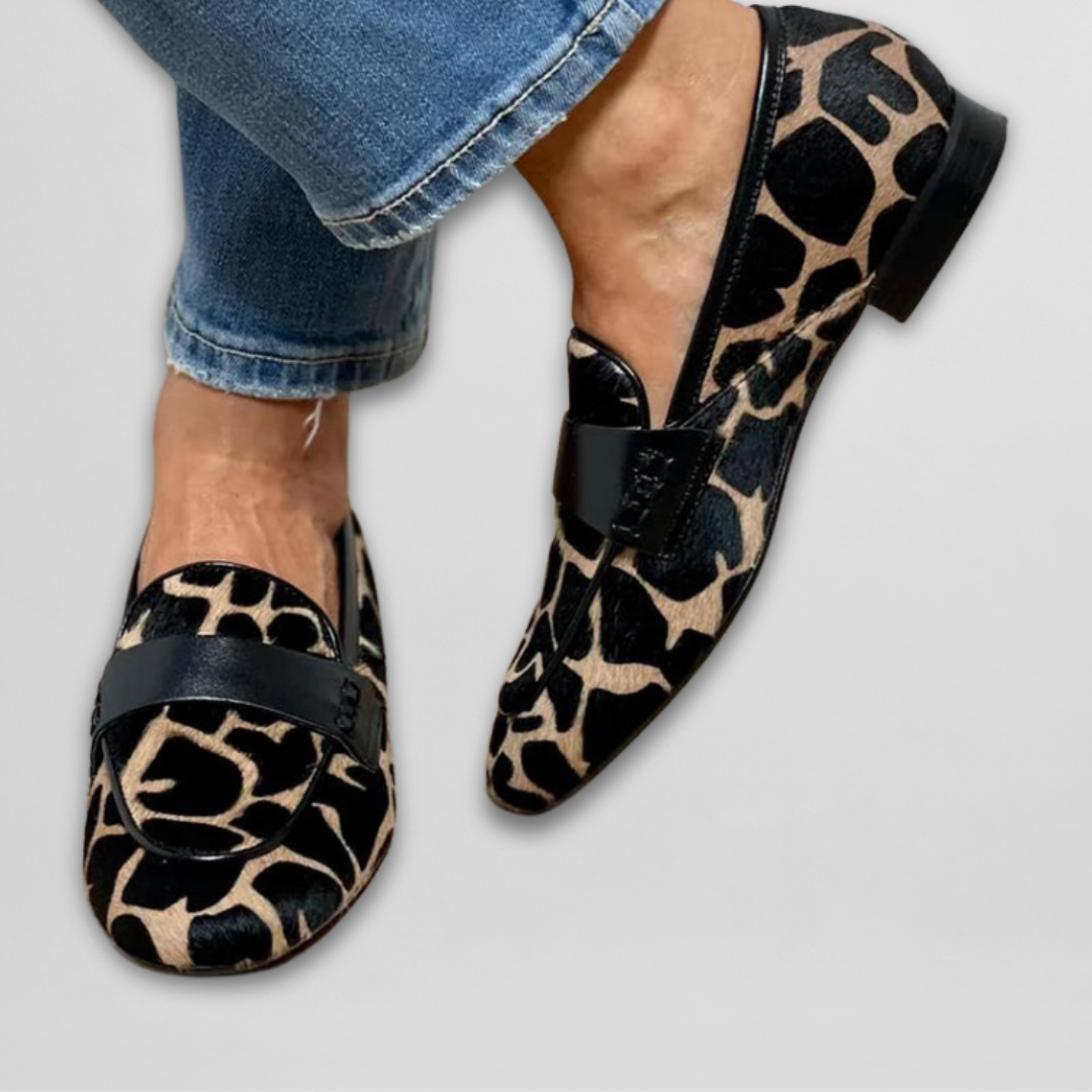 Kristin | Elegante Damen-Loafer mit Leopardenmuster für ausdrucksstarke Looks