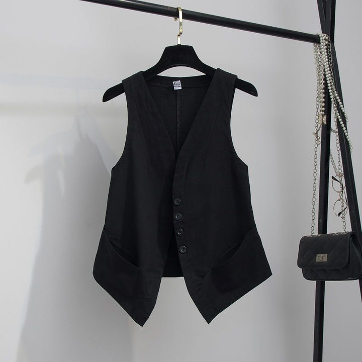 Ursula | Elegante Und Luftige Leinenweste Für Damen