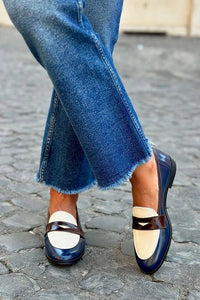 Marlene | Moderne Zweifarbige Loafer Mit Klassischem Charakter