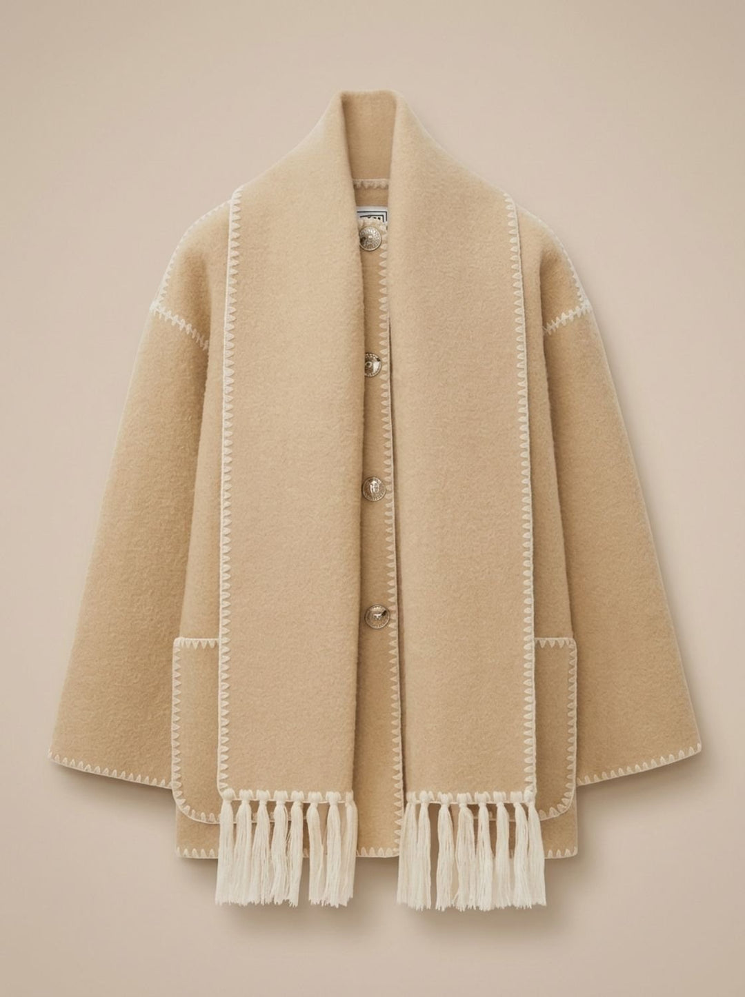 Clara | Wollmantel – Elegantes Cape-Design für Damen