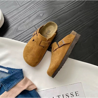 Marlene | Bequeme Und Stilvolle Wildleder Slip-On-Pantoletten