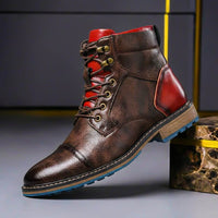 Mateo | Exclusive and Stylish Two-Tone Men's Leather Boots
