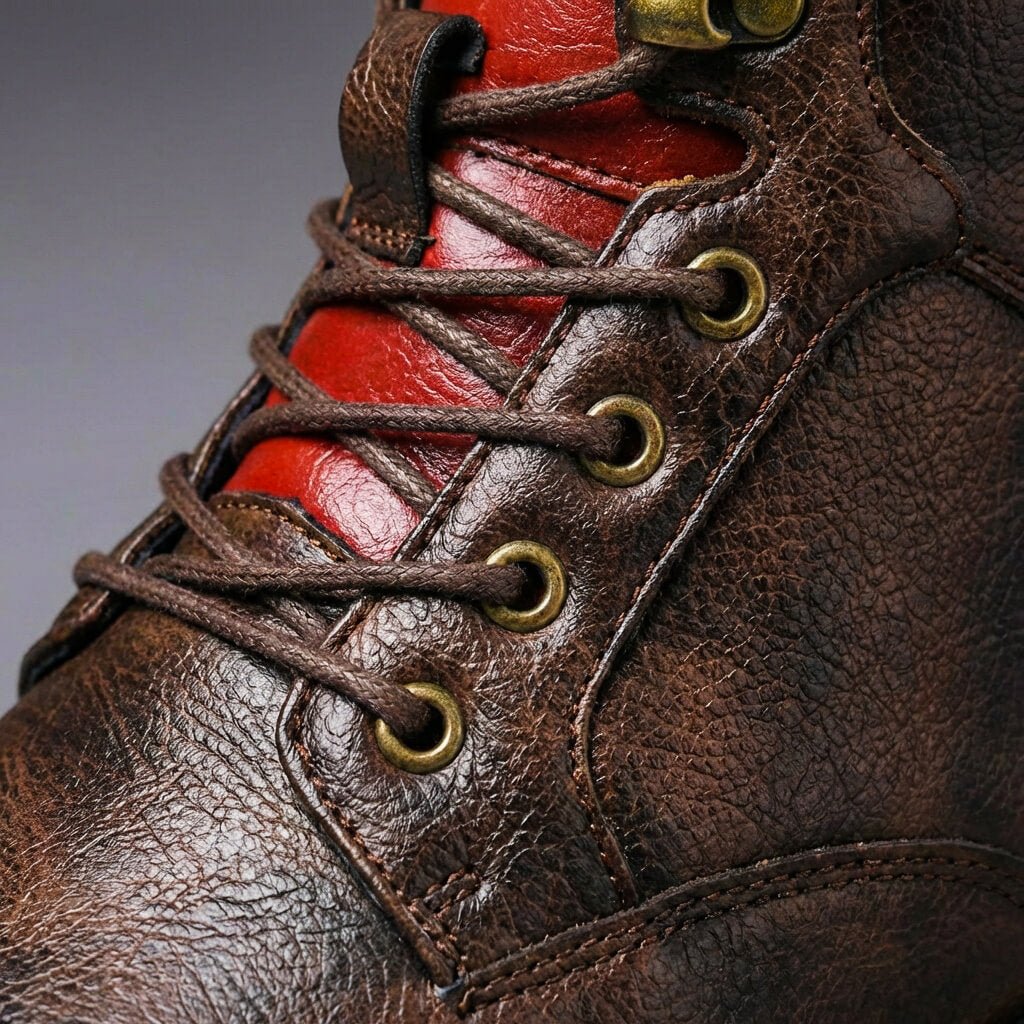 Adrian | Klassischem und hochwertige zweifarbige Lederstiefel 6