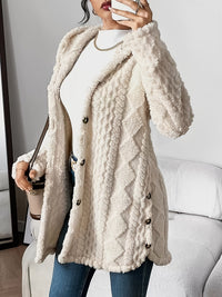 Sophia | Kuschelige Plüsch-Strickjacke Mit Kapuze Für Gemütliche Tage