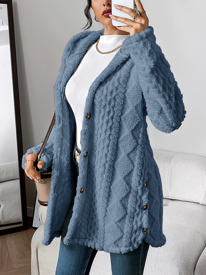 Adriana | Plüsch-Kapuzenstrickjacke 2