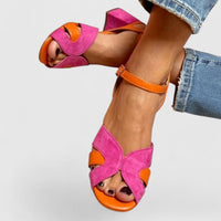 Sophia | Stilvolle Sommer Sandalen  mit Blockabsatz