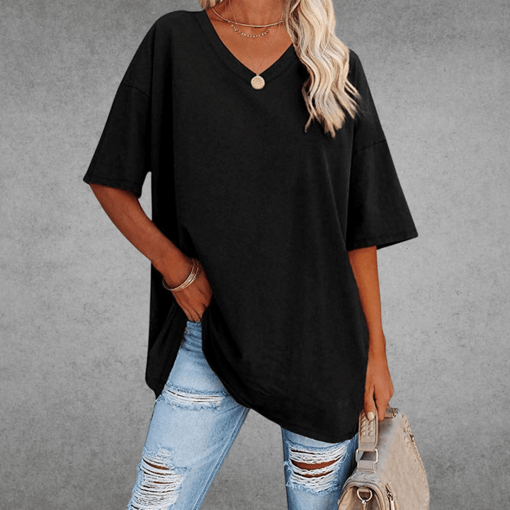 Alessa | Weiches und stylisches T-Shirt mit V-Ausschnitt 0
