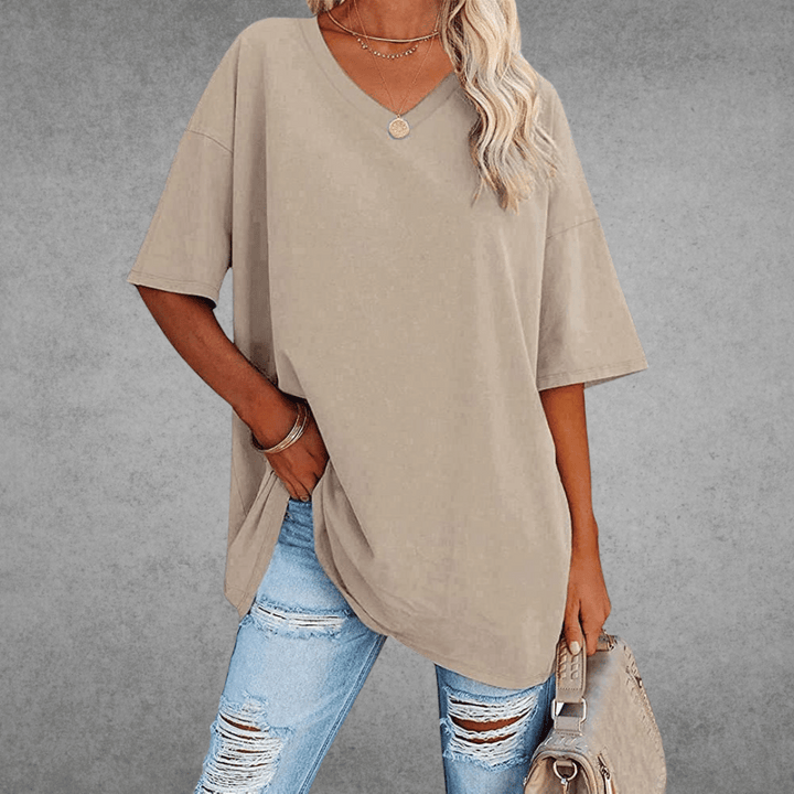 Alessa | Weiches und stylisches T-Shirt mit V-Ausschnitt 8