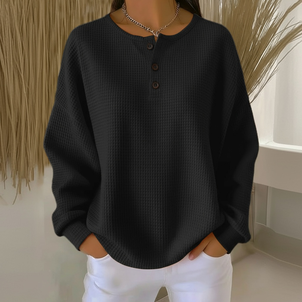 Alexa | Kuscheliger Waffelpullover 3