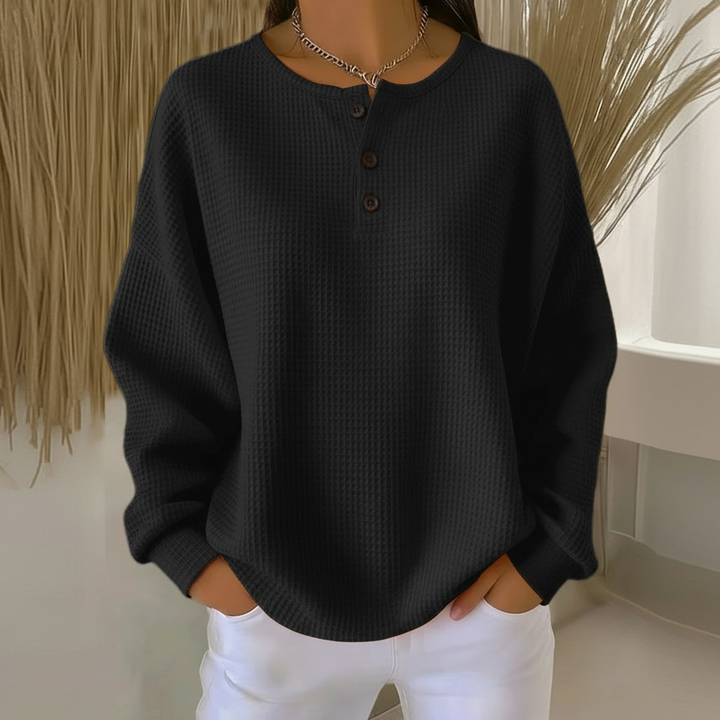 Alexa | Kuscheliger Waffelpullover 3