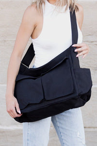 Camille | Oversize Canvas Tragetasche Mit Verstellbarem Schultergurt