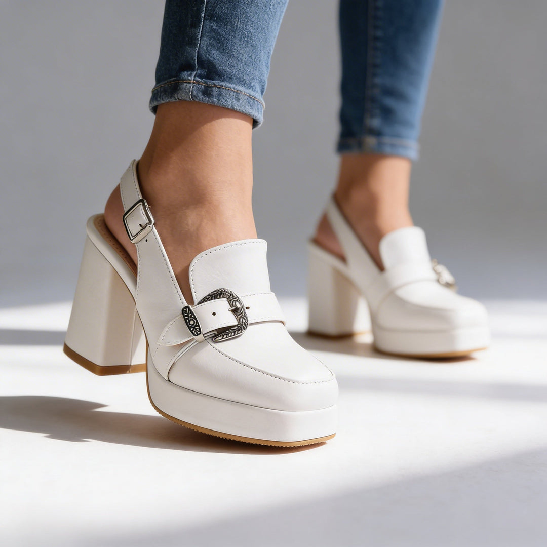Allegra | Damen Schuhe Schuhe Damen Plateau Slingback Blockabsatz Elegant Komfort 0