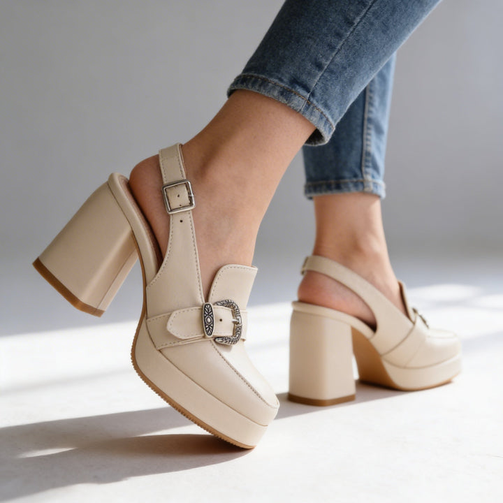 Allegra | Damen Schuhe Schuhe Damen Plateau Slingback Blockabsatz Elegant Komfort 4
