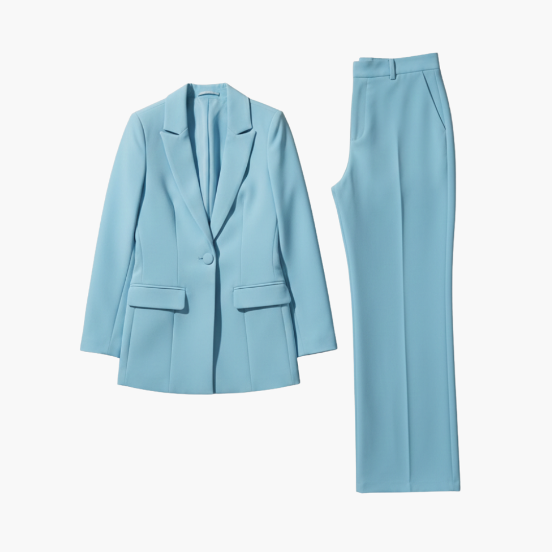 Allegra | Elegantes, Maßgeschneidertes Damenanzug Blau – Blazer & Hose Set für Stilvolle Anlässe 1