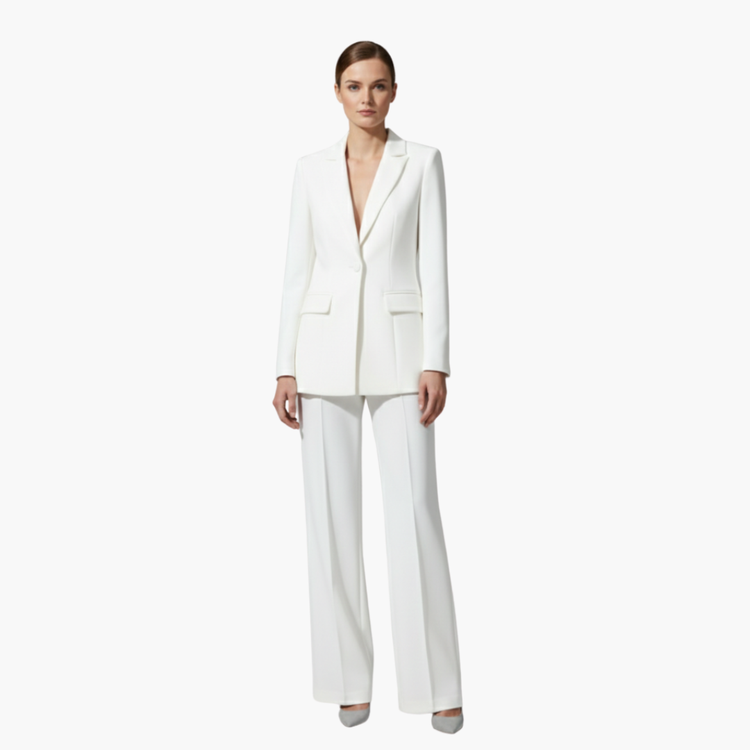 Allegra | Elegantes, Maßgeschneidertes Damenanzug Blau – Blazer & Hose Set für Stilvolle Anlässe 10