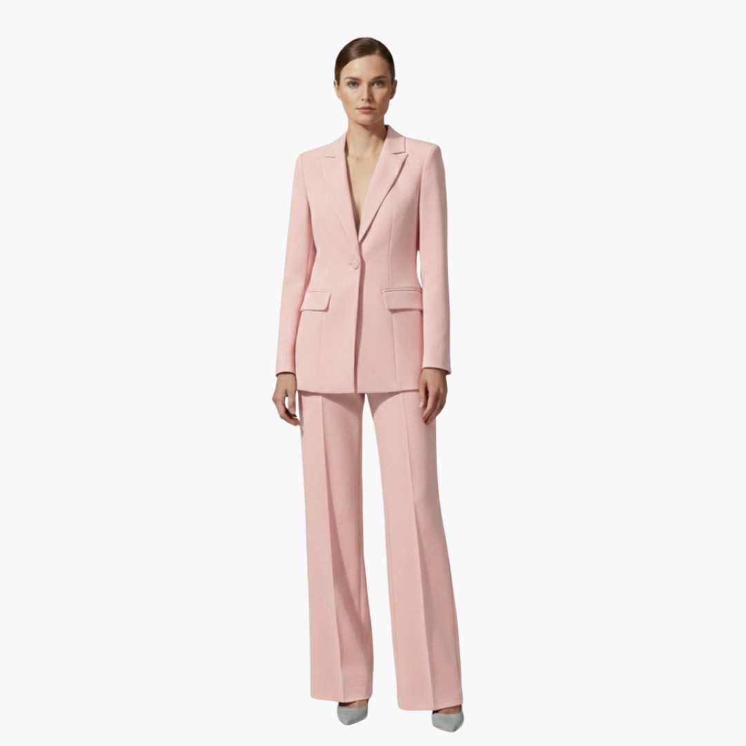 Allegra | Elegantes, Maßgeschneidertes Damenanzug Blau – Blazer & Hose Set für Stilvolle Anlässe 11