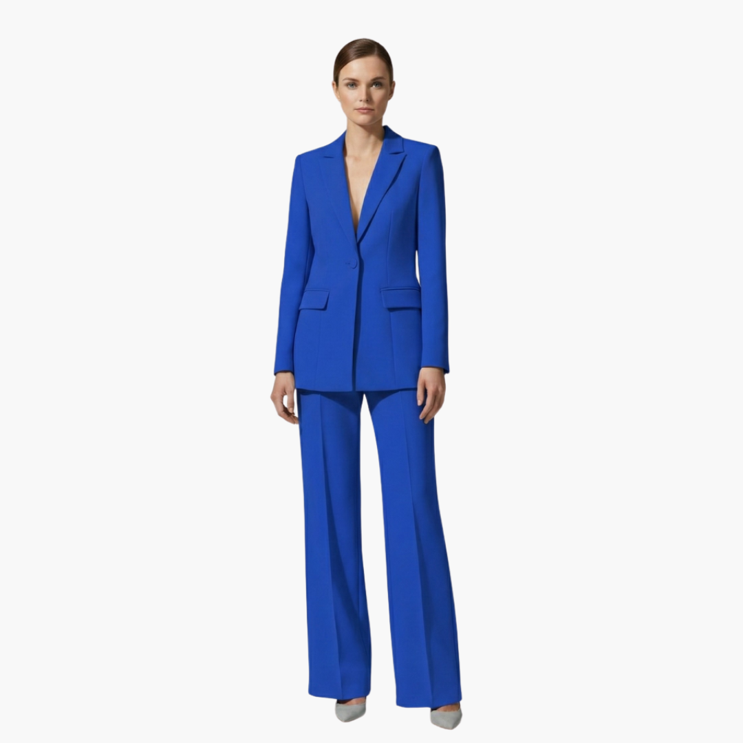 Allegra | Elegantes, Maßgeschneidertes Damenanzug Blau – Blazer & Hose Set für Stilvolle Anlässe 6