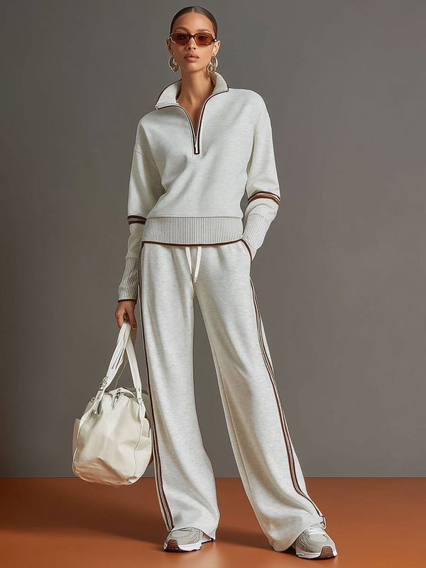 Allegra | Lounge Set Eleganter Stil Komfortabel Weite Hose Oversize 3