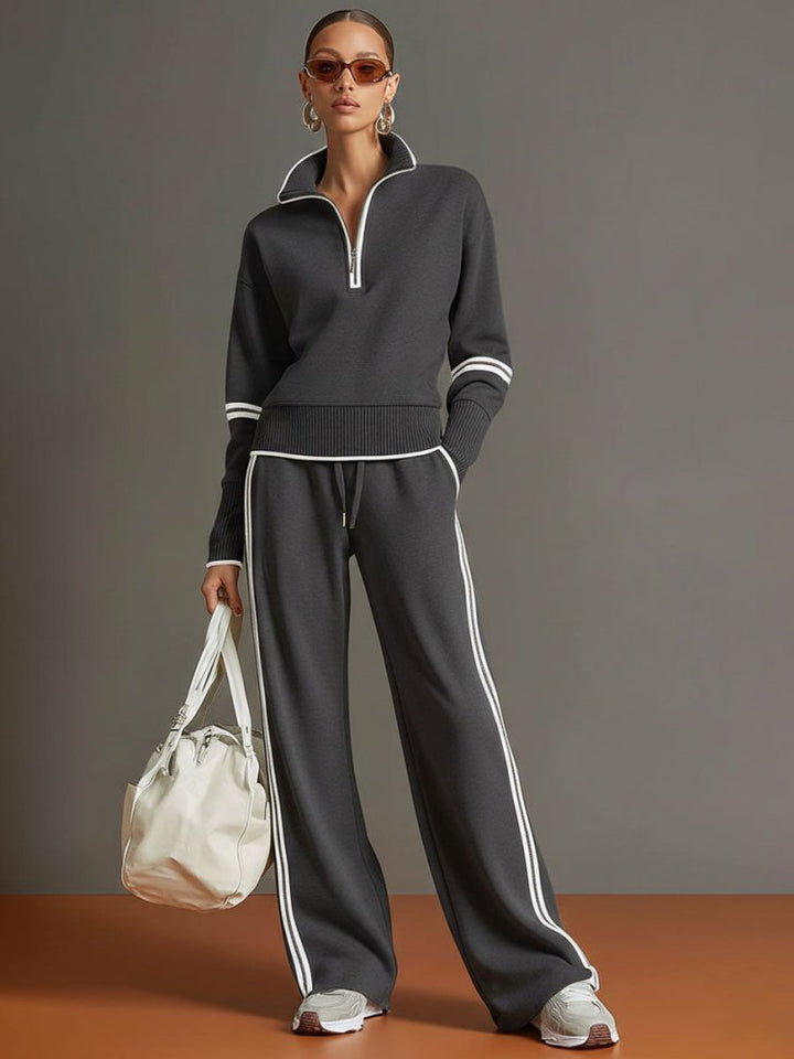 Allegra | Lounge Set Eleganter Stil Komfortabel Weite Hose Oversize 4