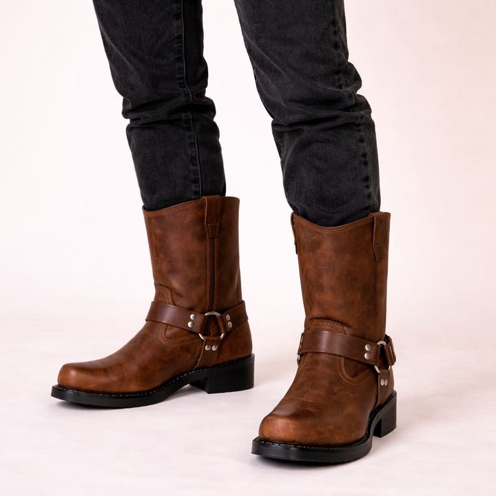 Alyssa | Cowboystiefel – Elegantes Echtleder, Vintage-Stil &amp; Bequem 0