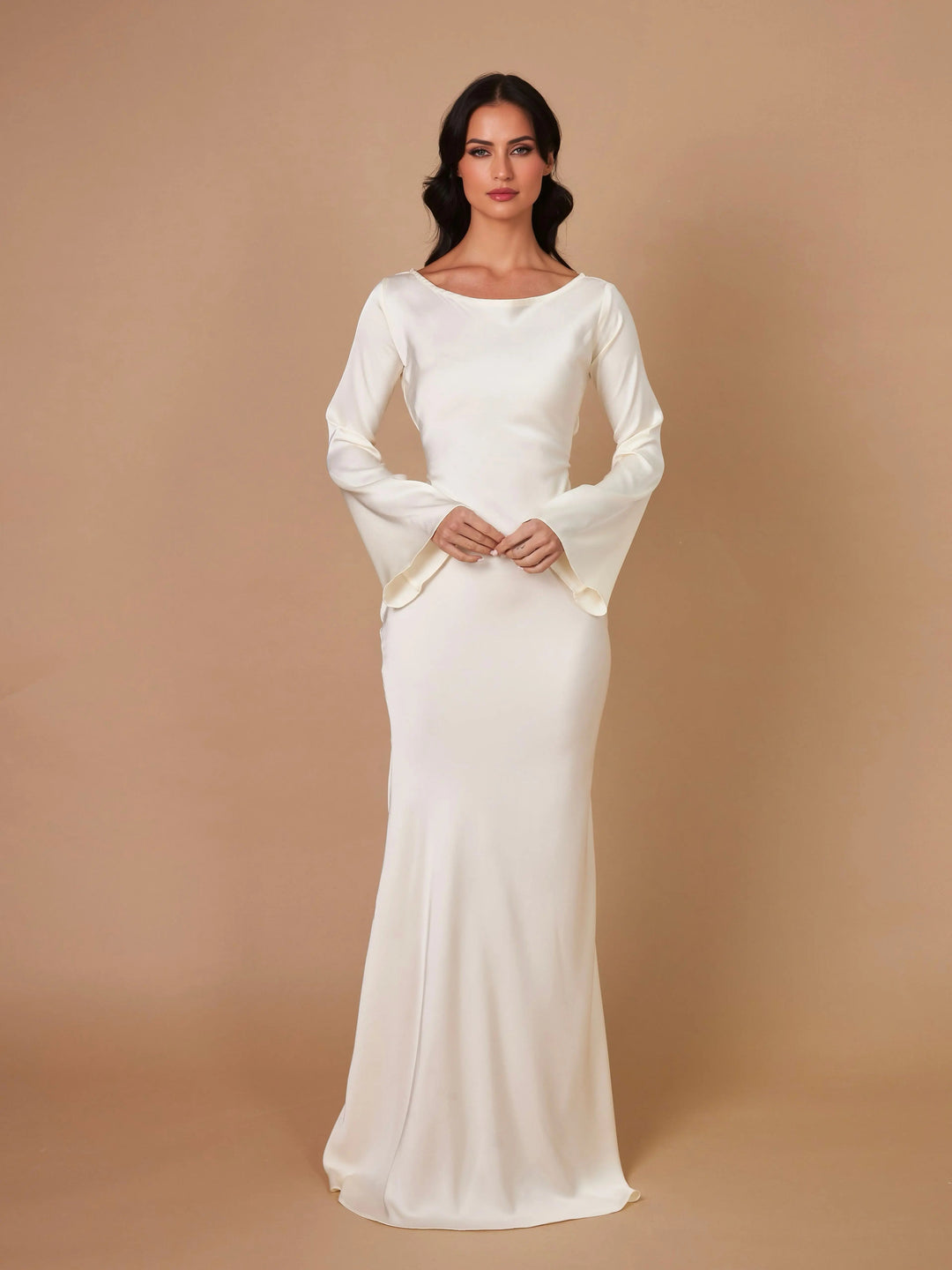 Amara | Elegantes Maxikleid Langarm – Figurbetont &amp; Festlich für Damen 8