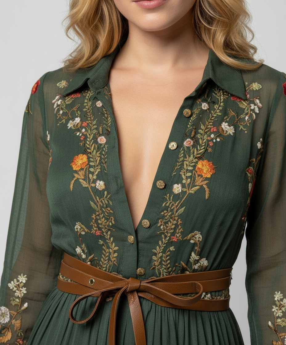 Amara | Elegantes, Fließendes &amp; Vielseitiges Damen-Maxikleid im Boho-Stil 3