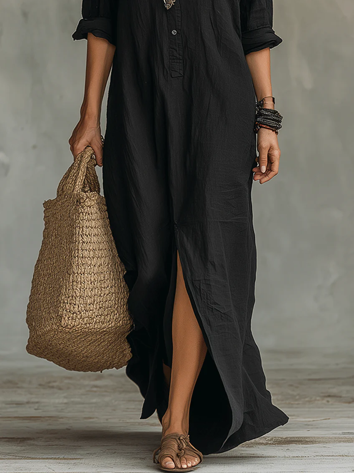 Amara | Maxikleid Sommer Langes Kleid Locker Fließend Elegant 6