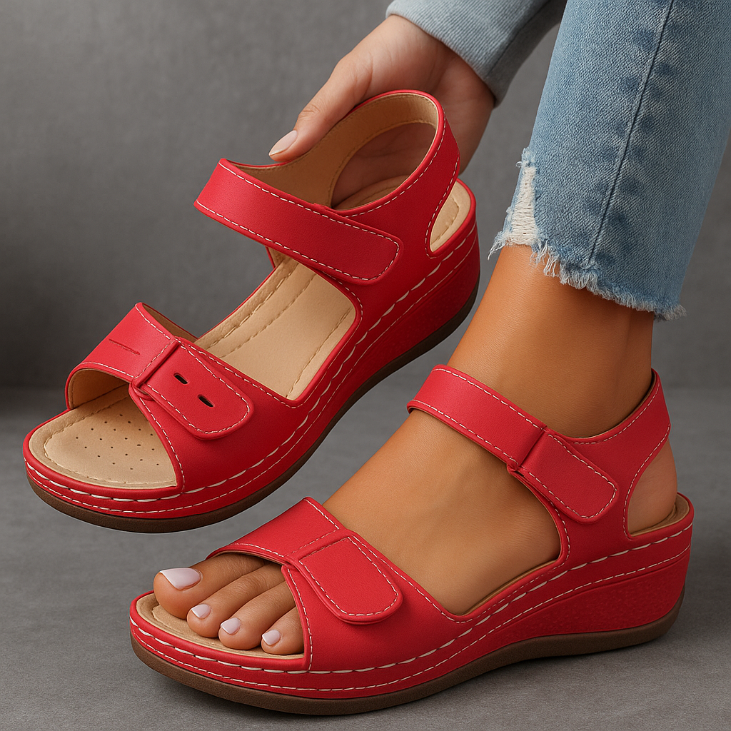 Amelia | Elegante und stilvolle Keilabsatz Sandalen 6