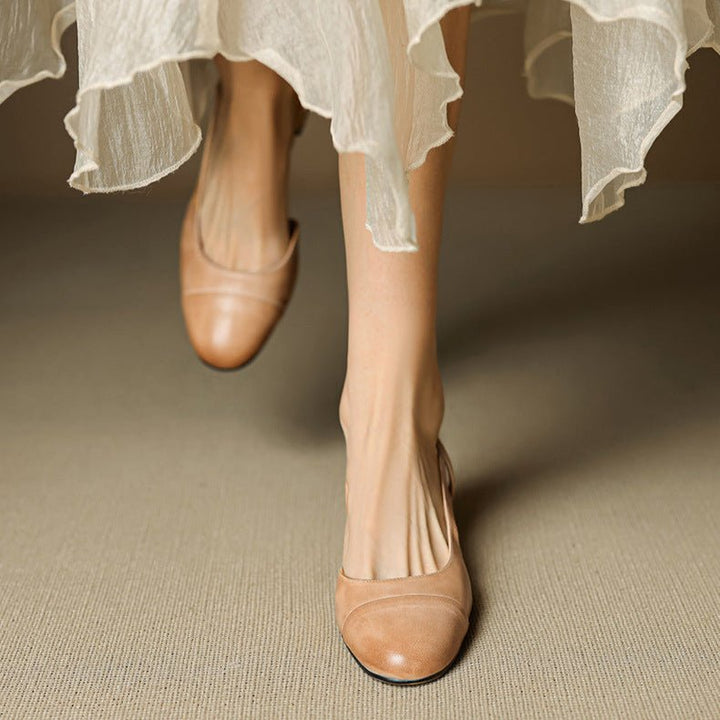 Amelie | Elegante Damen Pumps aus Echtleder mit Blockabsatz und Komfort-Fußbett 2