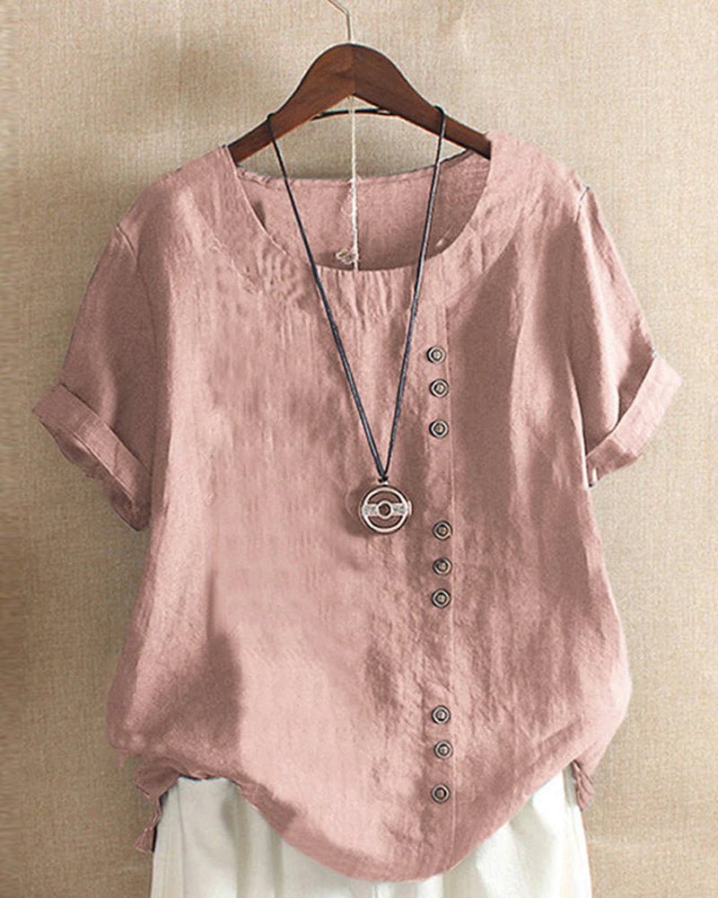 Amelie | Zeitloses und Elegantes Damen Leinenoberteil 0