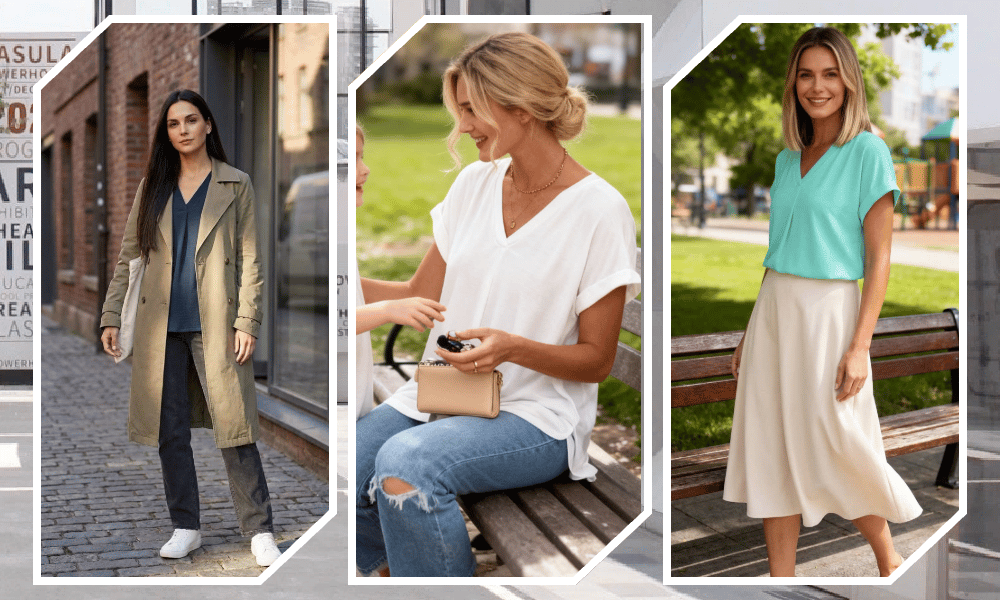 Amina | Atmungsaktives, Elegantes Damen T-Shirt – Komfortables & Schlankmachendes Design 8