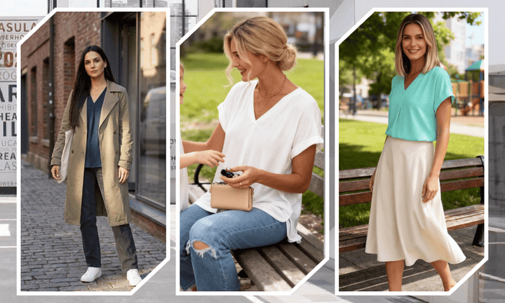 Amina | Atmungsaktives, Elegantes Damen T-Shirt – Komfortables & Schlankmachendes Design 8