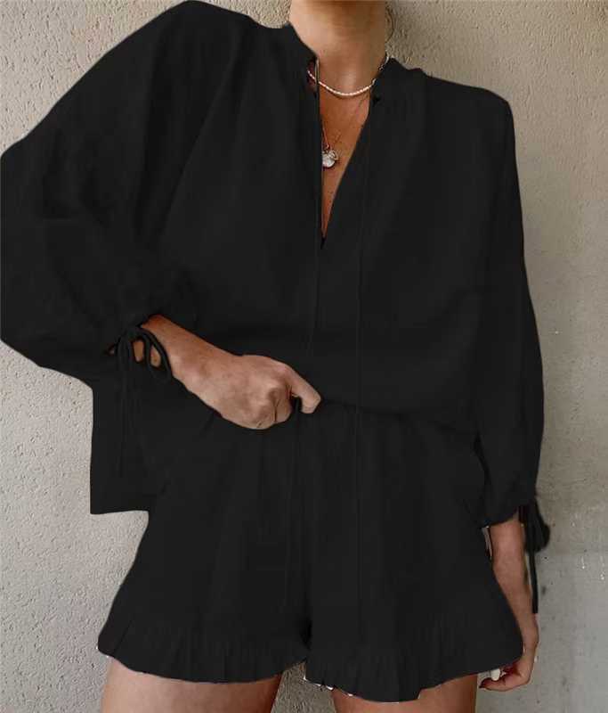 Amina | Eleganter, Luftiger & Bequemer Zweiteiler Damen Sommer Set 0