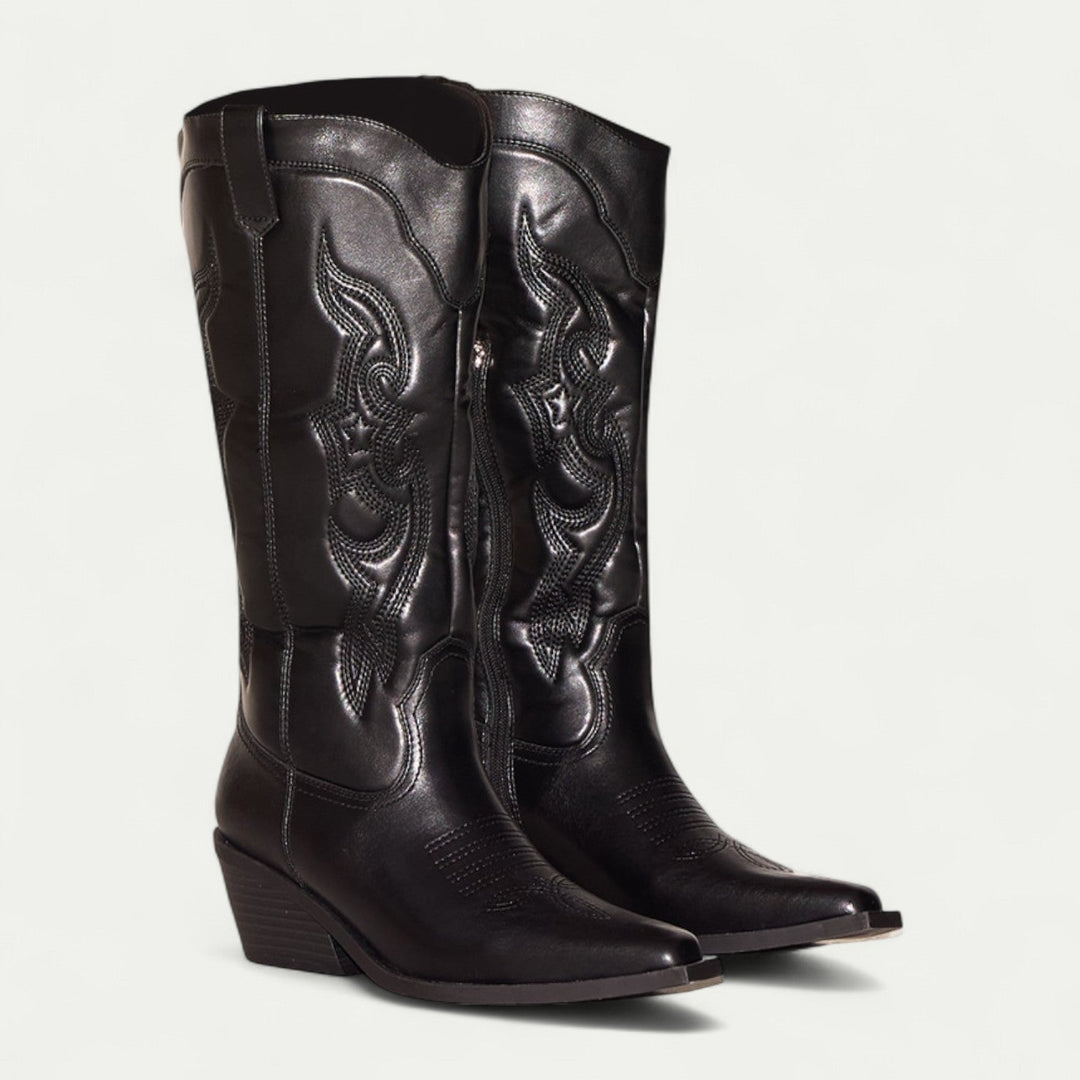 Angelika | Elegante Western Stiefel mit spitzer Silhouette 0