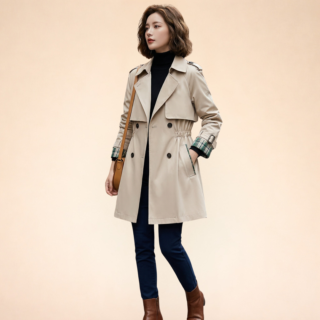 Anne | Eleganter Trenchcoat in mittlerer Länge 2