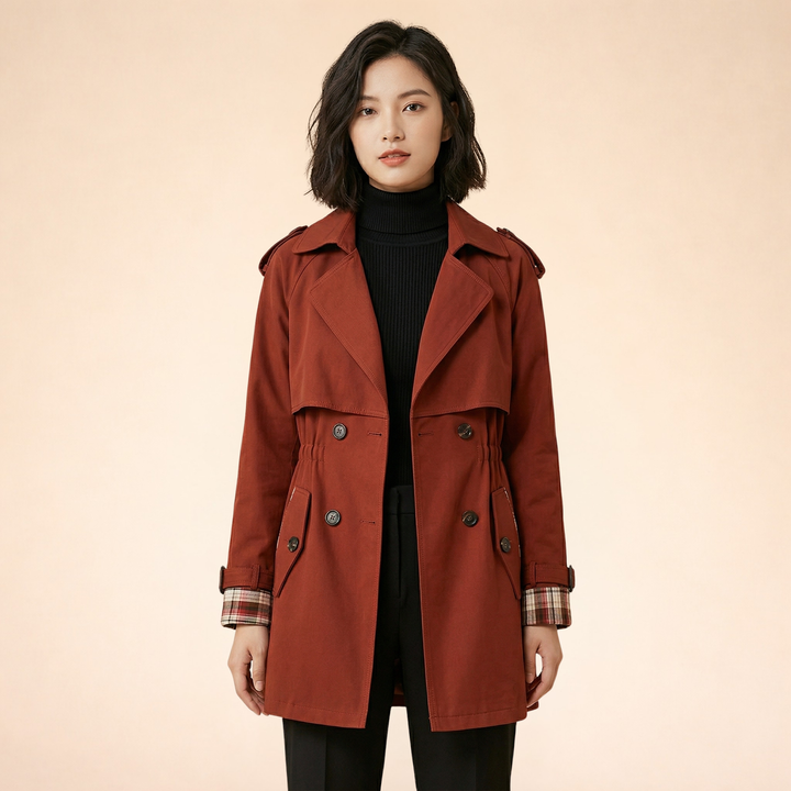 Anne | Eleganter Trenchcoat in mittlerer Länge 3