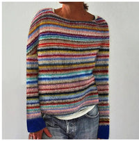 Hannah | Stylish and Cozy Retro Striped Sweater for Women